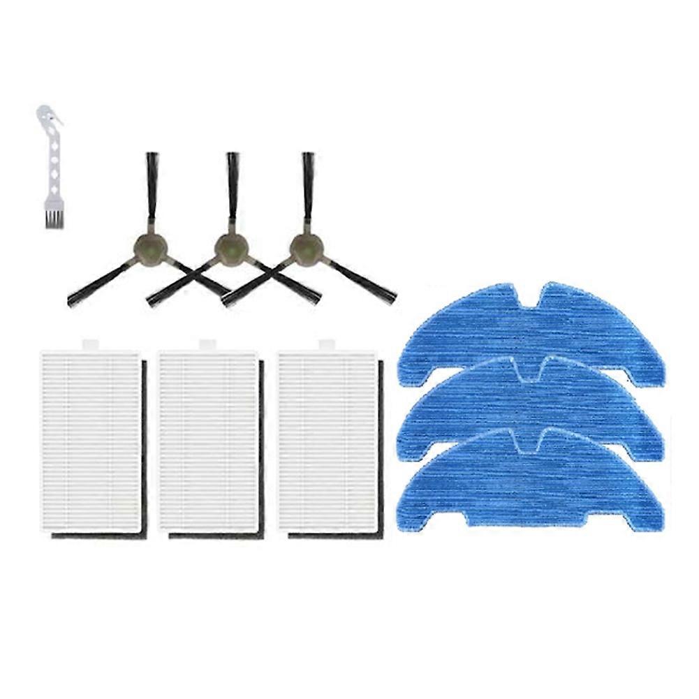 Packung Mit 10 Ersatzteilen Für Lefant M330 / M330 Pro Roboterstaubsauger: Hepa-filter, Seitenbürsten Und Reinigungstücher.
