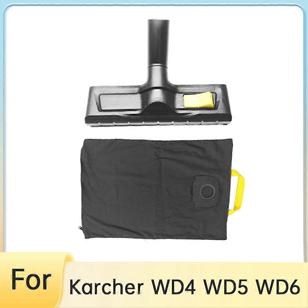 Ersatz-stoffbeutel Für Karcher Wd4 Wd5 Wd6 Bodenbürste, Umschaltbare Düse Für Den Einsatz Auf Trockenen Und Nassen Oberflächen