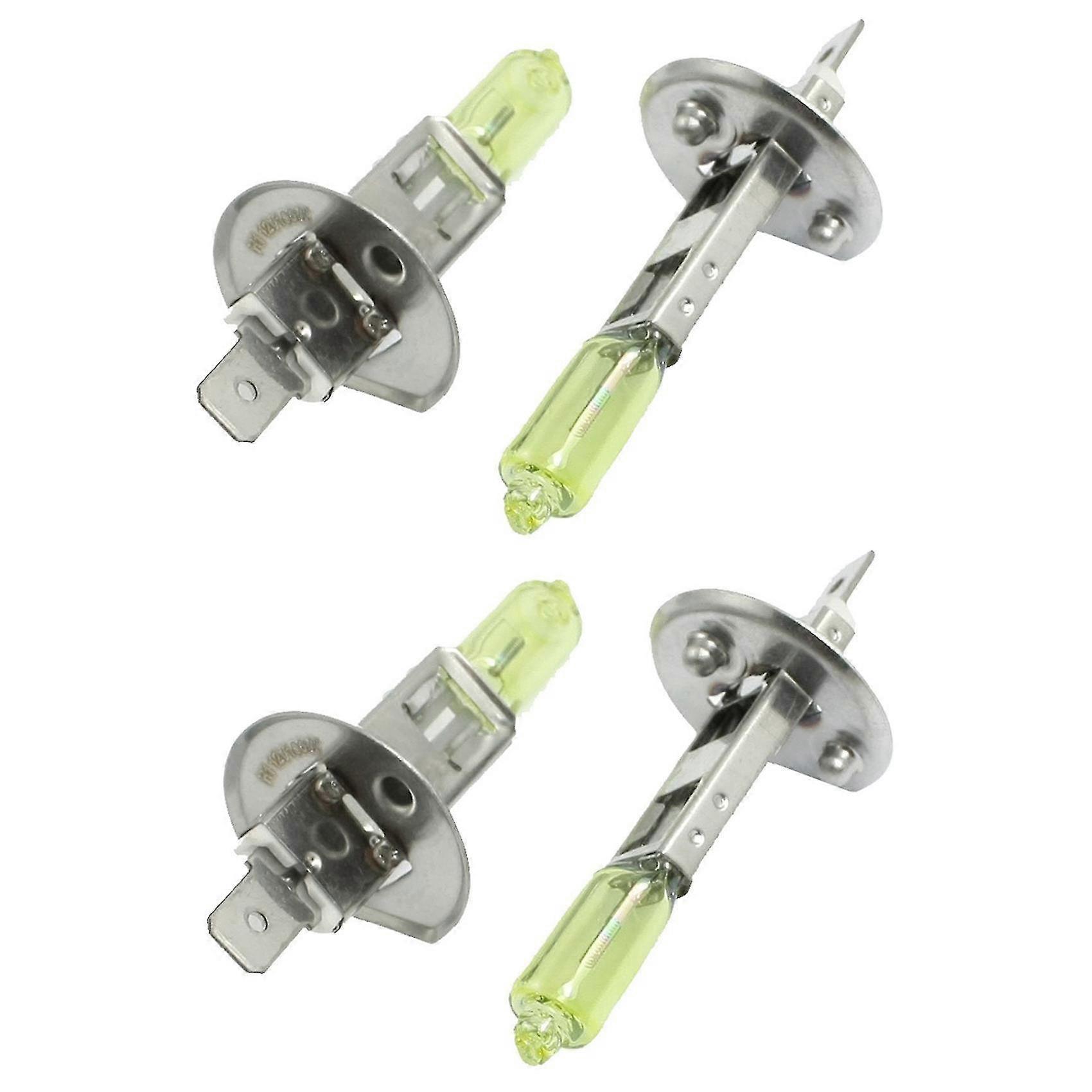 4 Stück Dc 12 V 100 W H1 3000 K Supergelbe Led-auto-nebelscheinwerferlampe