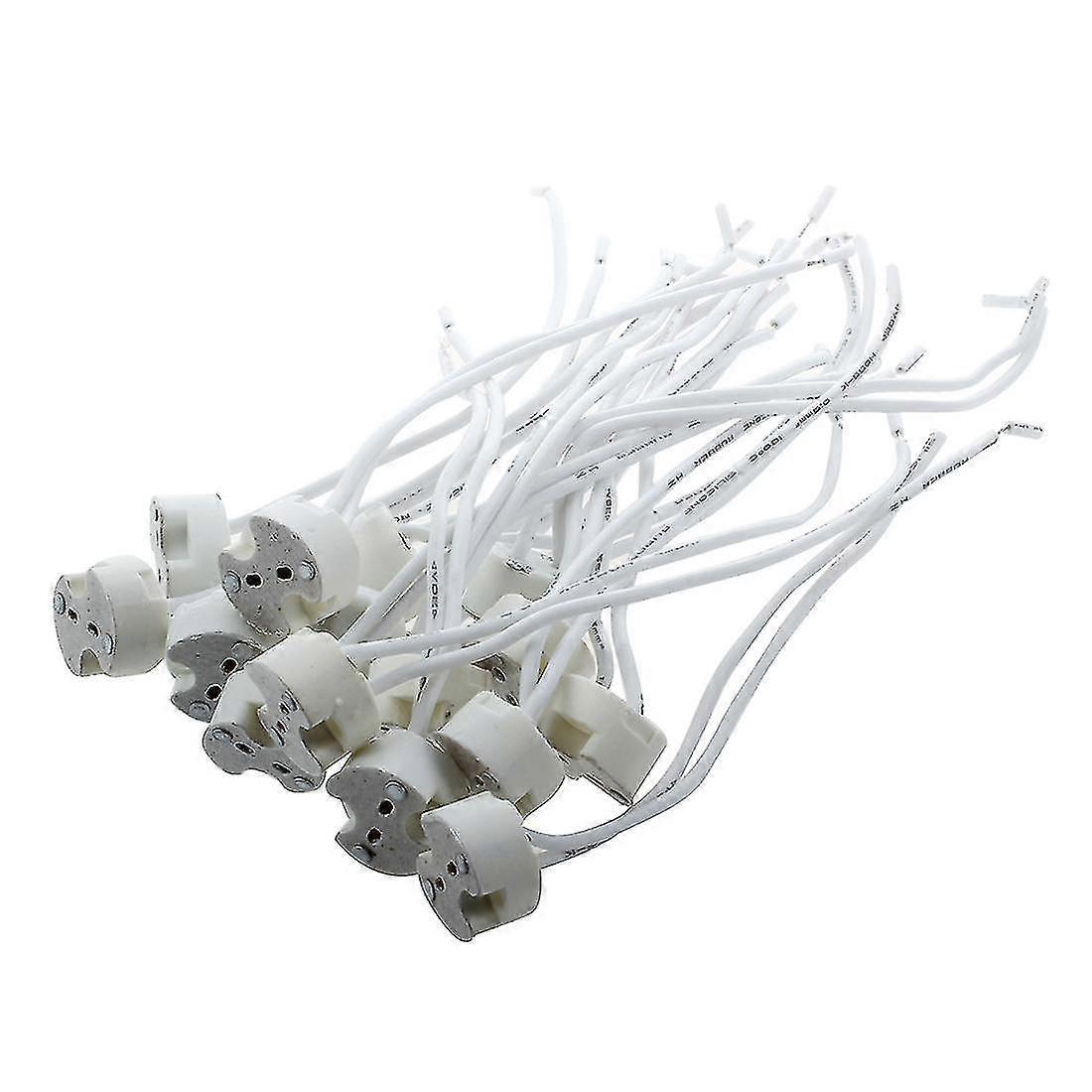 15 Stück Weiße Mr16 Gu5.3 Keramik-sockel-led-lampenfassung