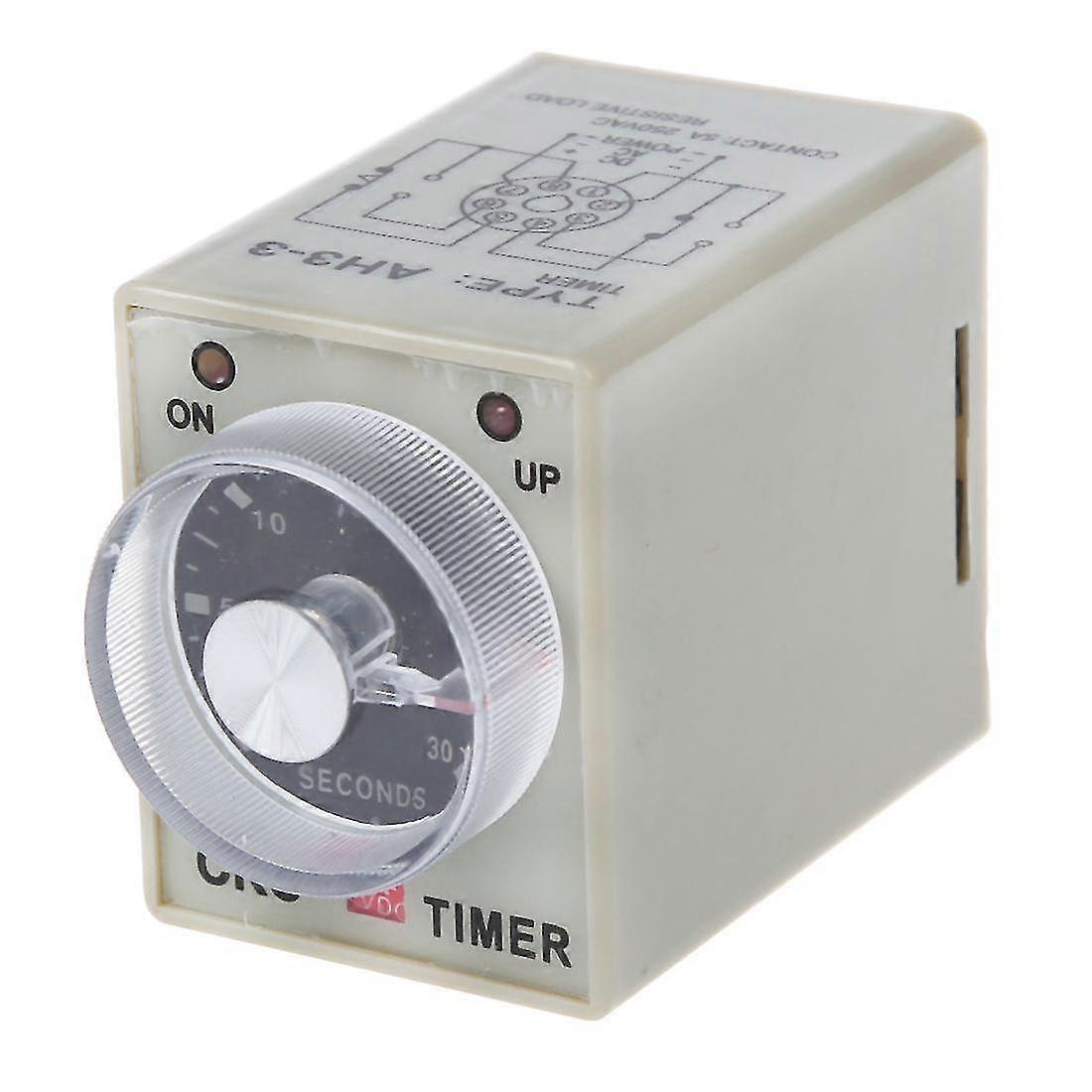 Dc 12v 0-30 Sekunden 30s Elektrische Verzögerung Timer Zeitrelais Dpdt 8p W Basis