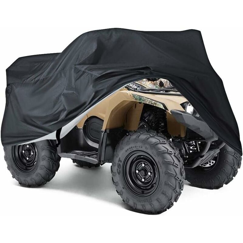 Abdeckplane Schutzplane Für Motorrad Quad Atv Outdoor Anti-uv Xxxl Schwarz -