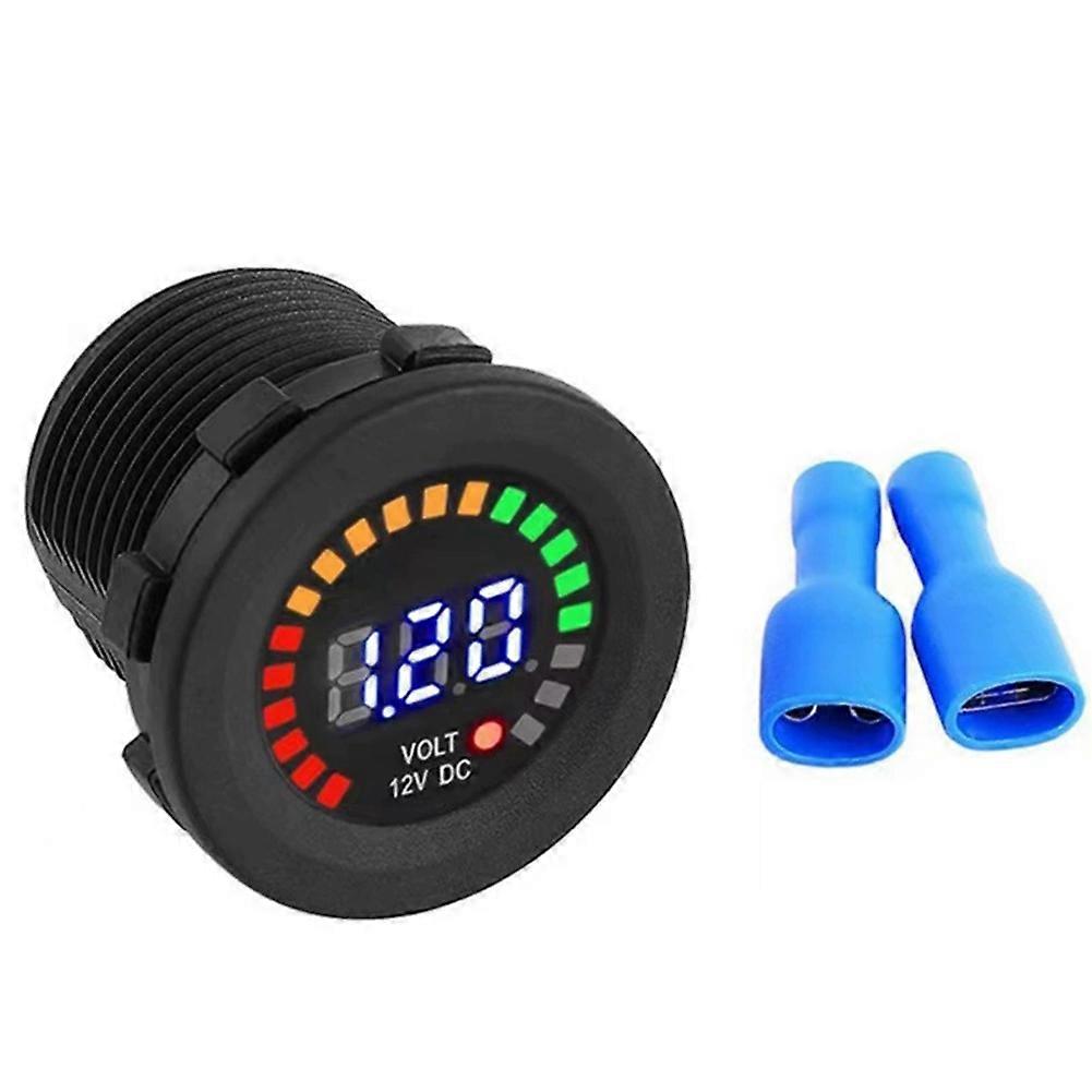12v Motorrad Auto Led Digital Display Voltmeter Wasserdicht Spannung Volt Meter Gauge Motorräder Autos Boote