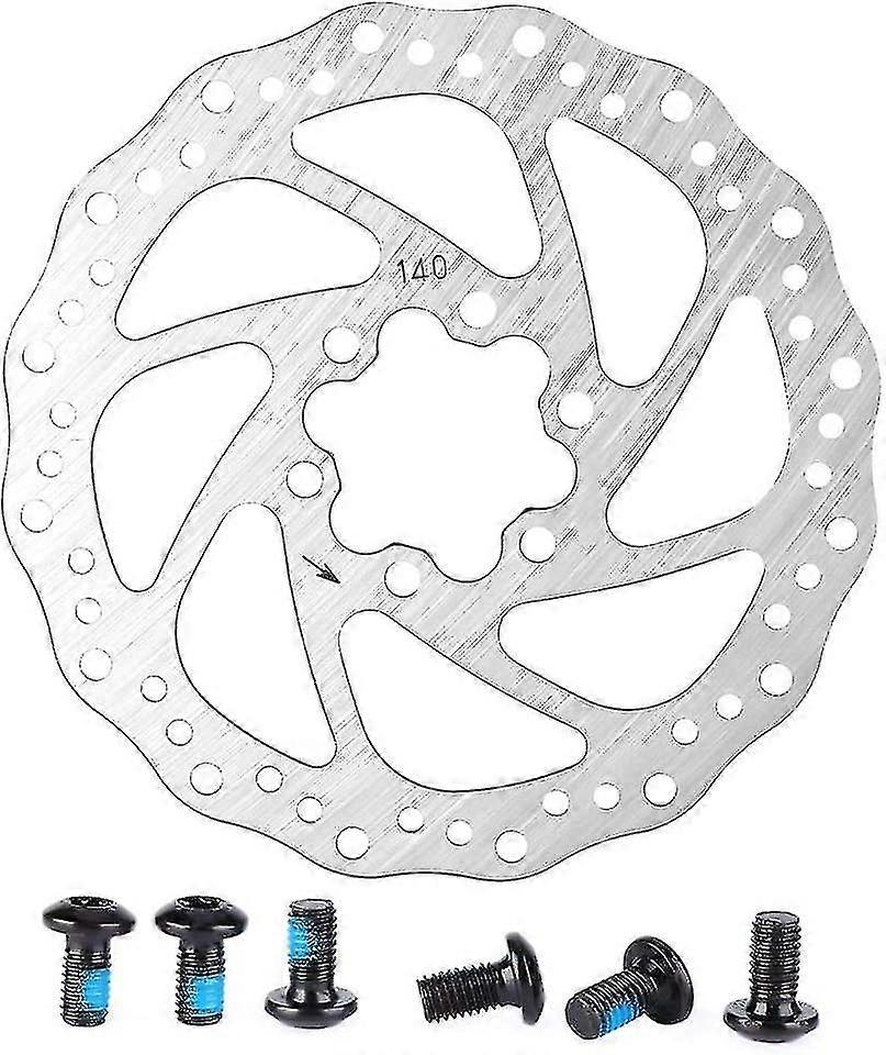 Mtb-bremsscheibe, Edelstahl-bremsscheibe Mit Schraube, 120 Mm, Sechspolige Scheibe Lh-1