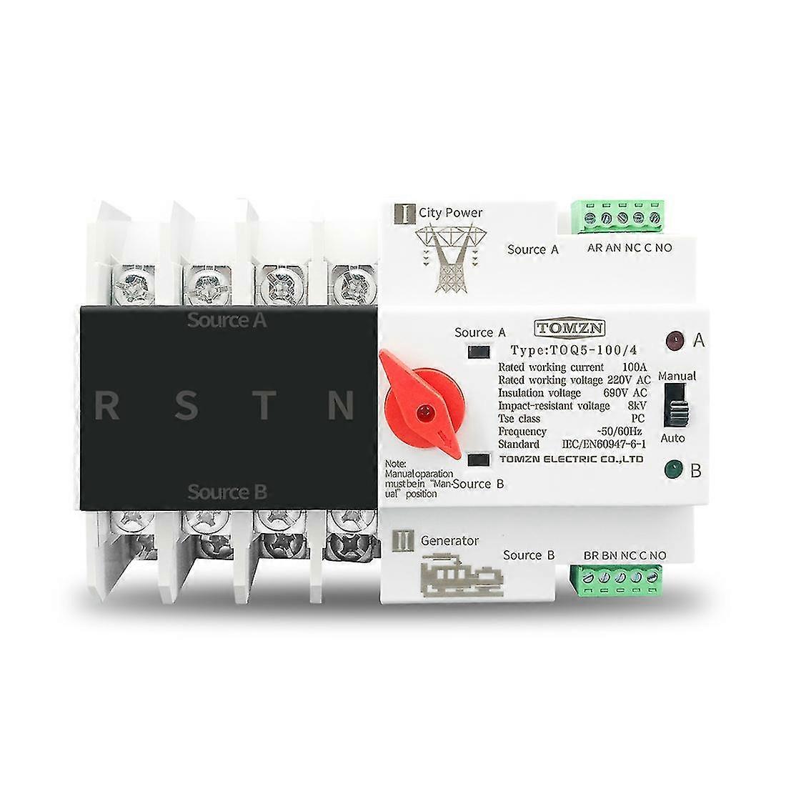 Din-schiene 4p Auto Selector S Ses Unterbrechungsfrei 4p 125a