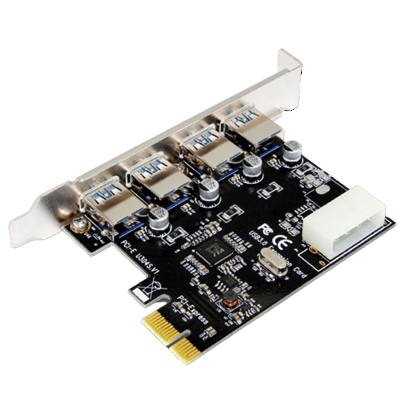 1 Set 4 Port Pci-e Auf Usb 3.0 Hub Pci-erweiterungskartenadapter 5 Gbit/s Geschwindigkeit Für Desktop