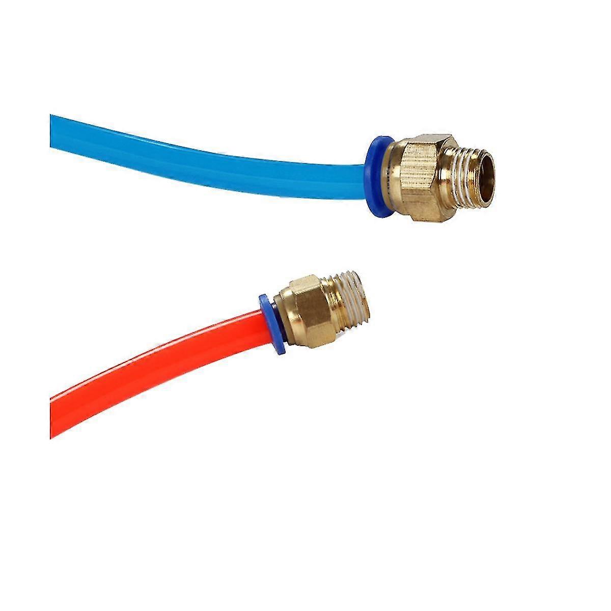 Pc-luftschlauch-pneumatikanschluss 10 Mm, 8 Mm, 12 Mm, 6 Mm, 4 Mm, 1/4 Zoll Bsp-außengewinde, 1/2 Zoll, 1/8 Zoll, 3/8 Zoll Schnellkupplung