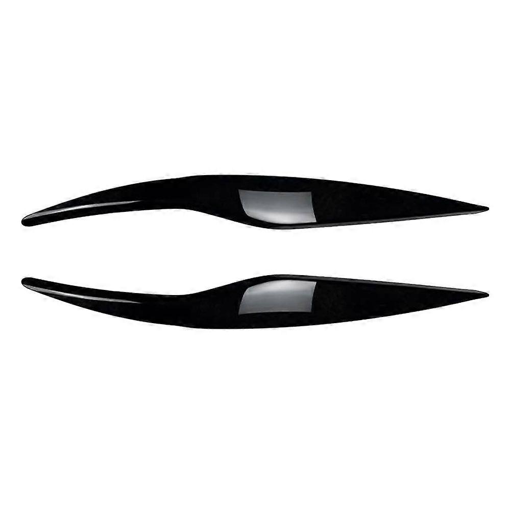 Für Fiesta Mk6 2008–2012, Glänzend Schwarze Frontscheinwerferabdeckung, Scheinwerferlampen-augenlid-augenbrauen-verzierung