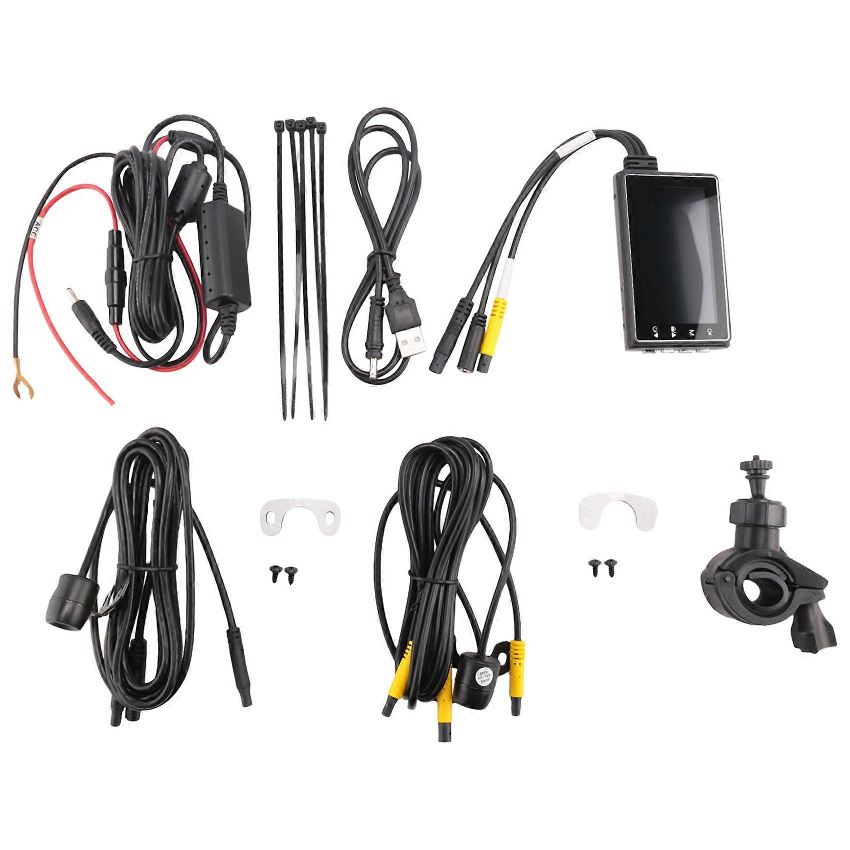 Se600 Motorradkamera, Motorrad-fahrrekorder, Doppelaufzeichnung Vorne Und Hinten, M