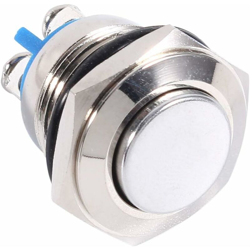 Druckknopfschalter, 12 V, 16 Mm, Wasserdicht, Für Auto, Fahrzeug, Metall, Momentandruckknopf, Ein/aus, Hupenschalter –