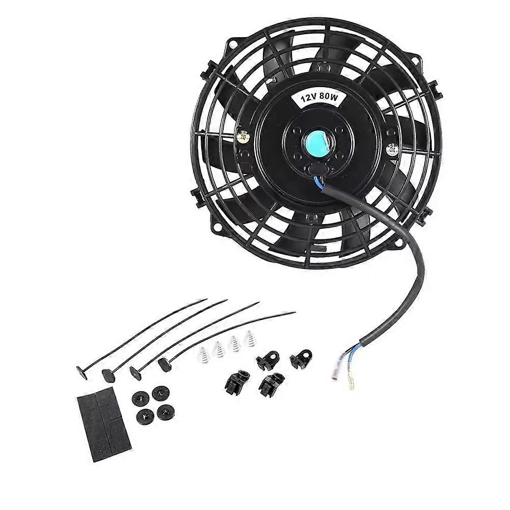 Universelles Elektrisches Kühlset Für Autoklimaanlagen, 12 V, 80 W, 2100 U/min, Mit Elektronischem Kühlerlüfter.