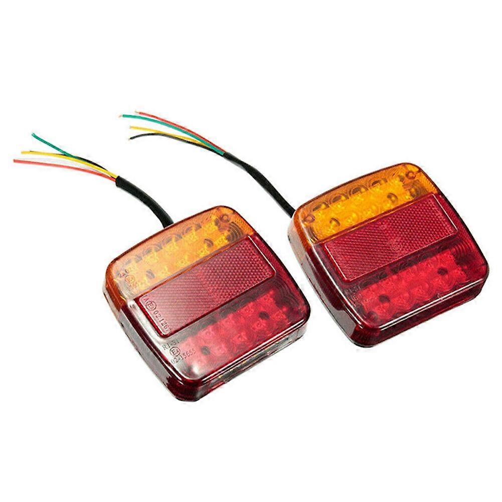 2pcs 12v 26led Wasserdichte Auto Rücklicht Abschleppen Rücklicht Für Rv Atv Motorrad Bremsleuchte Stop Kennzeichen Reflektor