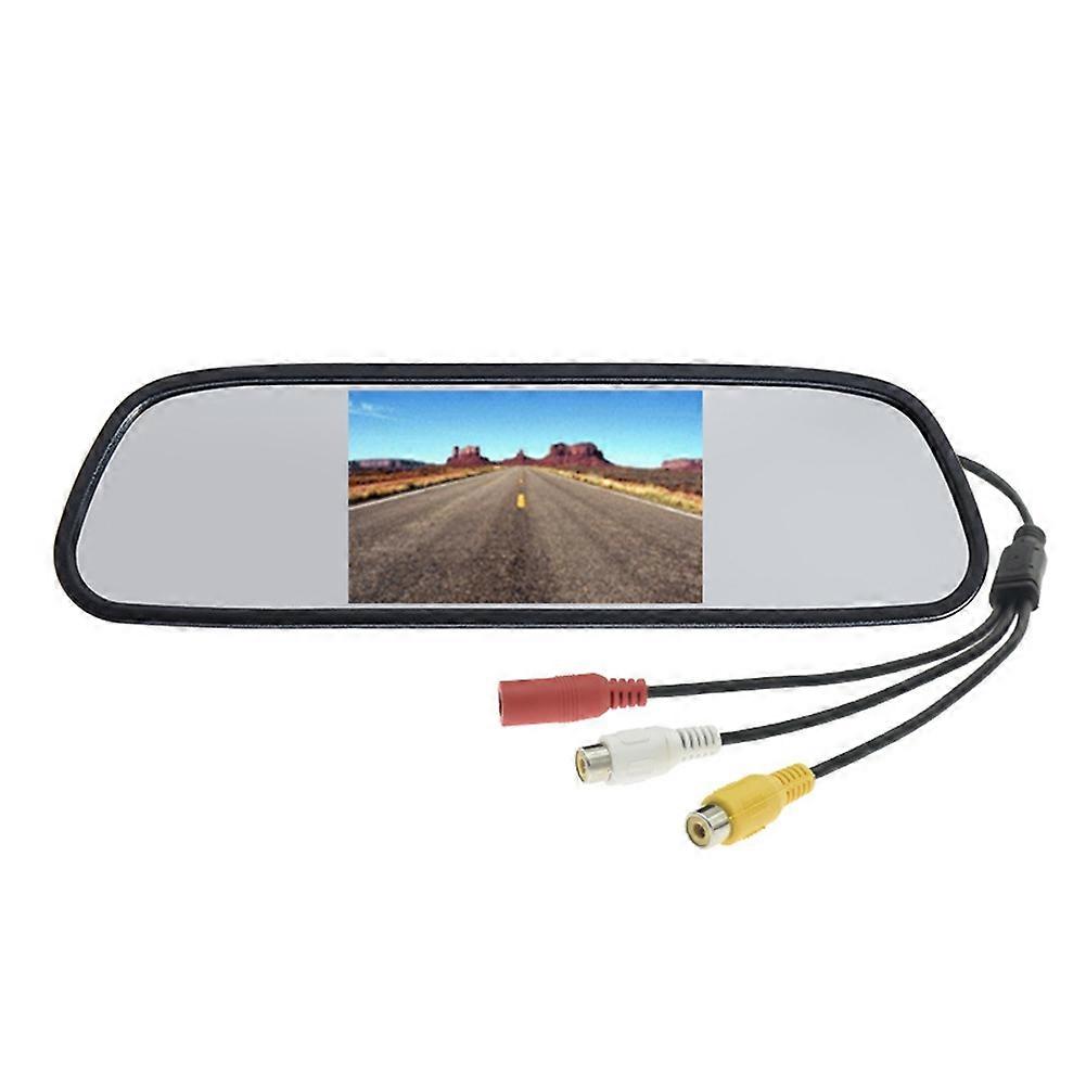 Auto Video Parkplatz Monitor Rückansicht Kamera 4,3 Zoll Tft Lcd Bildschirm Rückspiegel Monitor Reverse Bild 12v-24v