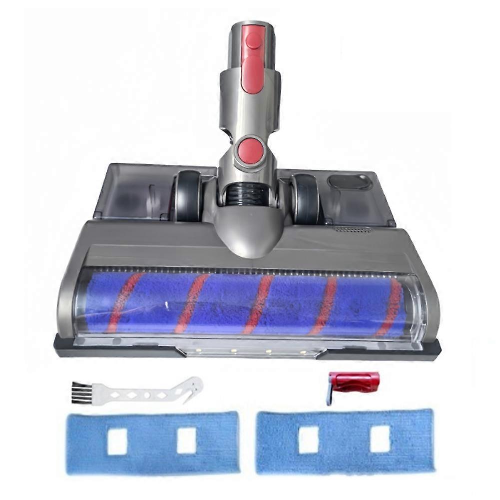 Für Staubsauger V7, V8, V10, V11 Und V15: Weicher Rollenbürstenkopf Mit Staubdichter Led-beleuchtung, Wassertank Und Reinigungstücher.