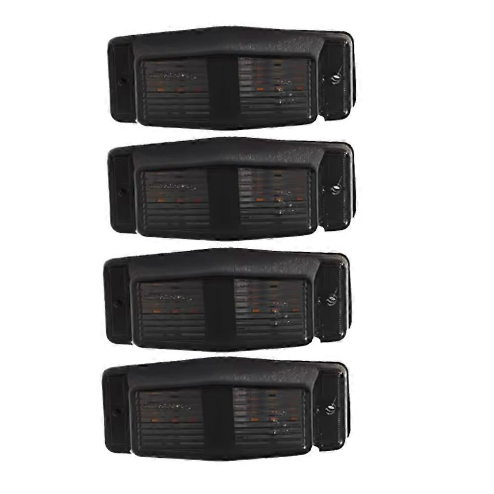 4 Stück Geräuchertes Weißes Frontgrilllicht, Led-markierungslampe Für Scania, Volvo, Man, Benz, Lkw, Doppelbrenner-kontrollleuchte