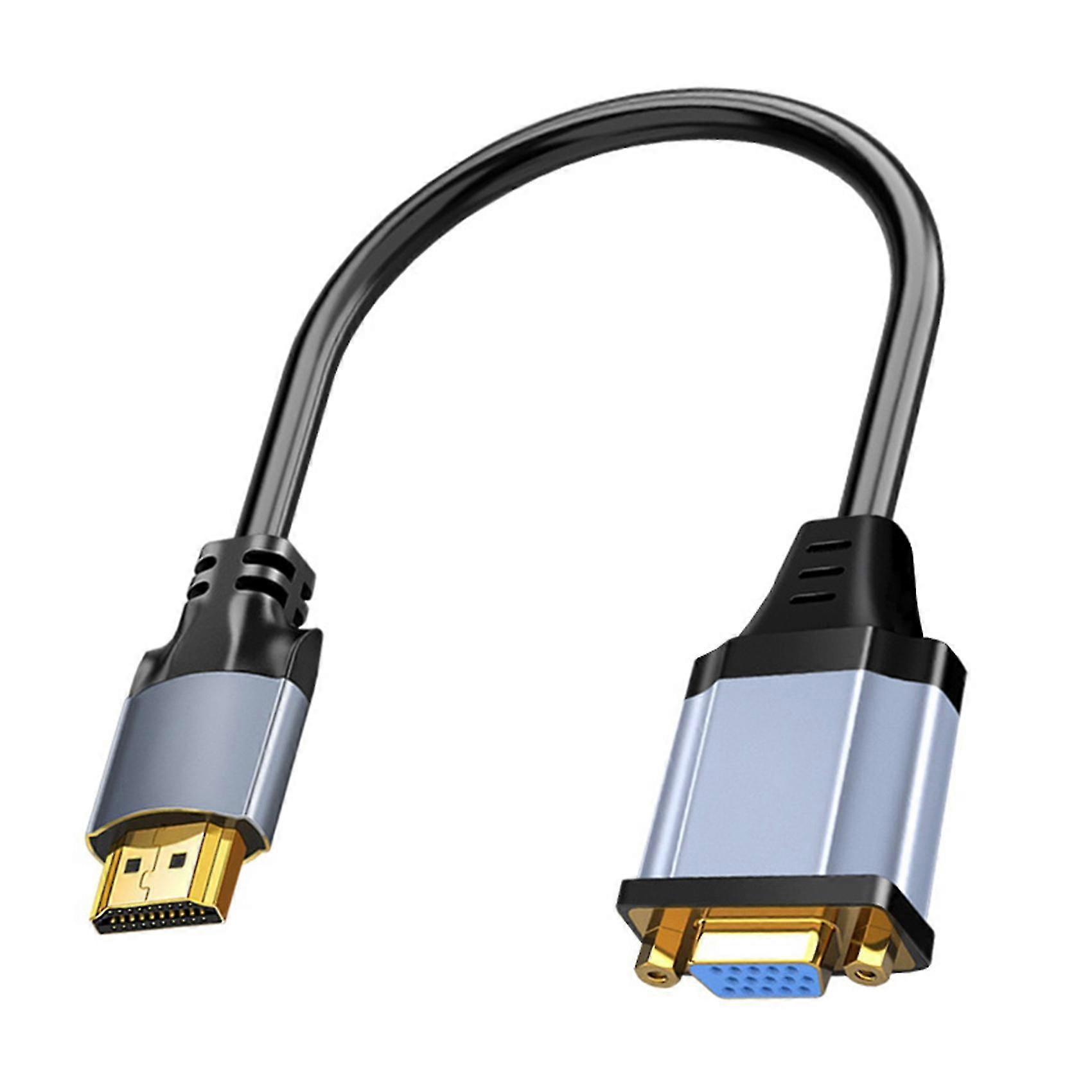 -kompatibles Stecker-zu-vga-buchse-konverterkabel, Audiokabel, Video-adapterkabel Für Pc, Laptop, Tv