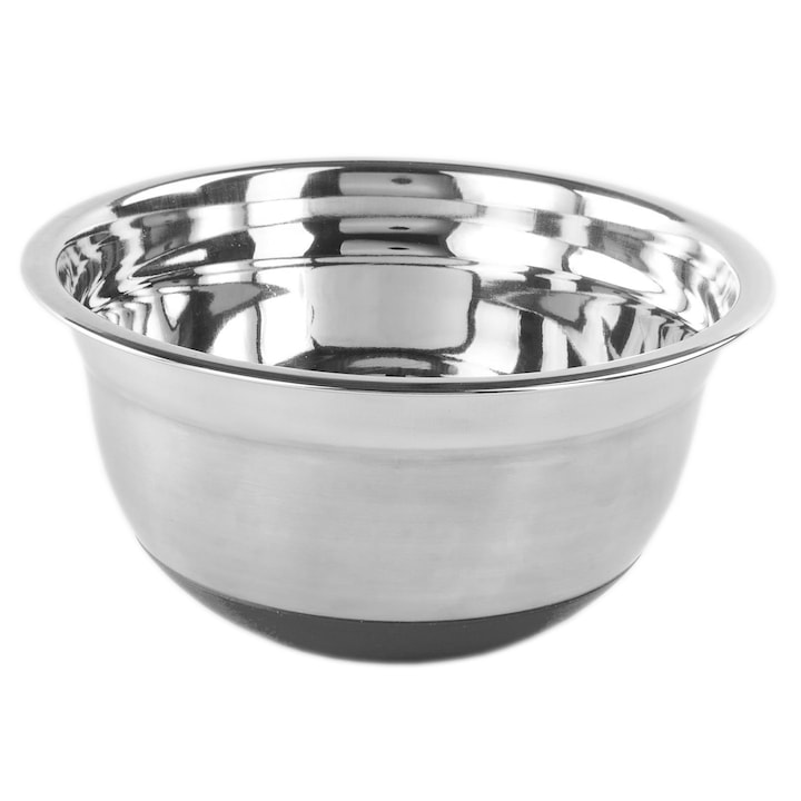 Vanora Home Schüssel Aus Satiniertem Edelstahl Mit Antihaftbeschichtetem Silikonboden, 22 Cm