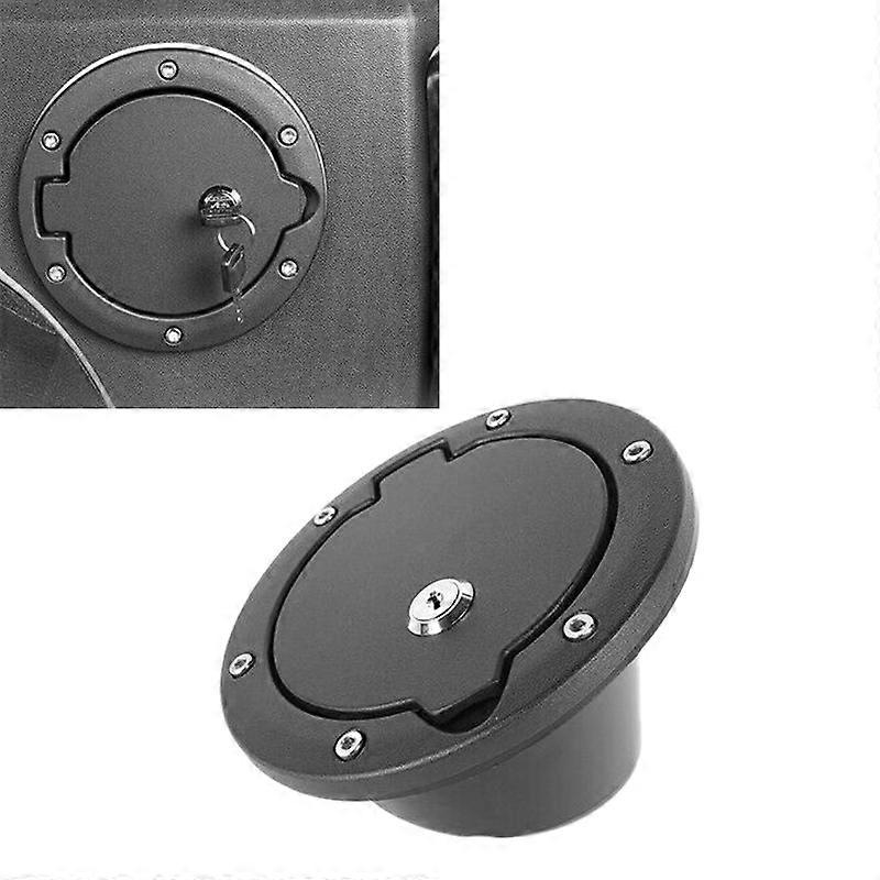 Für Wrangler Jk 07-18 Auto Gas Benzin Tankdeckel Abdeckung Mit Schloss Aluminium Locking Gas Benzin Tank