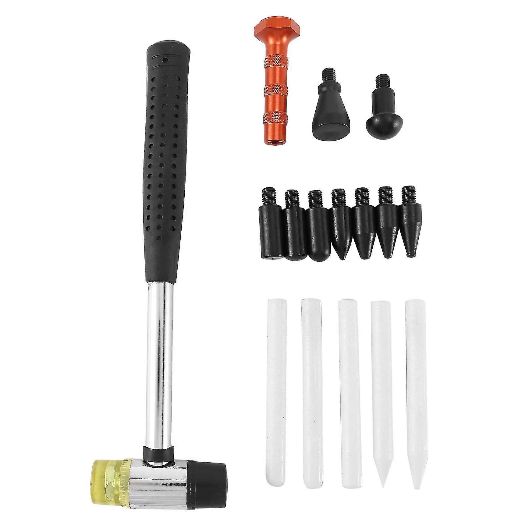9-teiliges Dellenentfernungswerkzeug Aus Aluminium Ohne Lackierung, 9 Köpfe Für Lackfreie Reparatur Von Lampenlacken