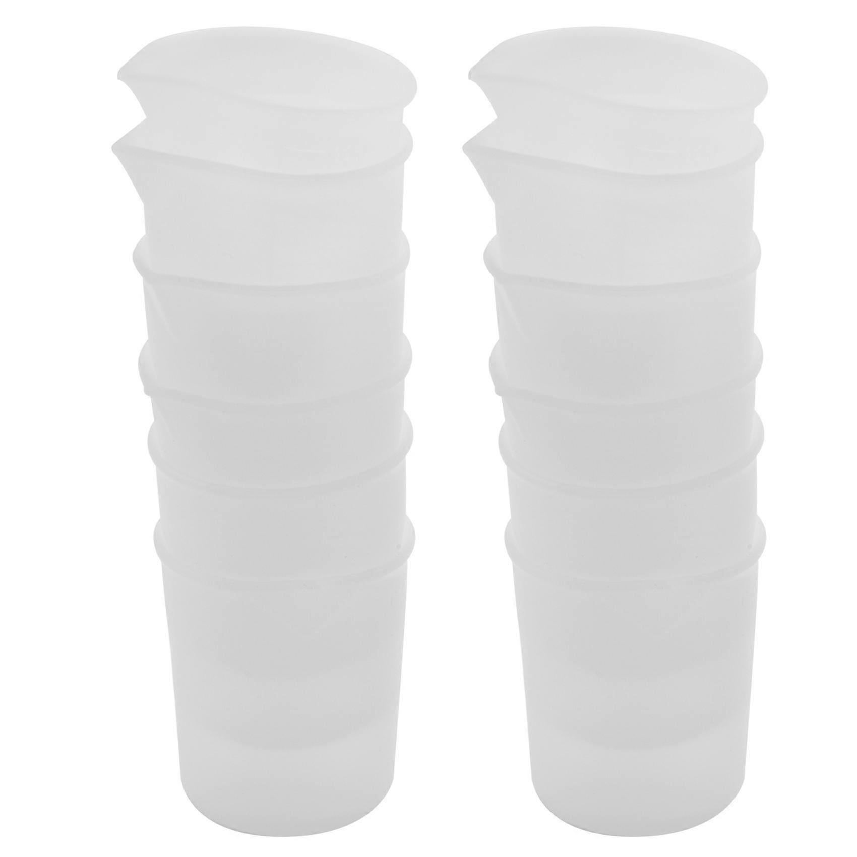 Silikon-messbecher Für Harz, 12 100-ml-silikon-messbecher, Antihaft-silikon-rührbecher
