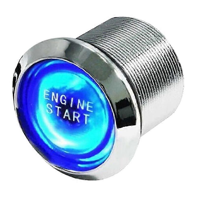 Universal Auto Motor Start Druckknopf Schalter Zündung Kit Blaue Led Auto Check Eengine Licht