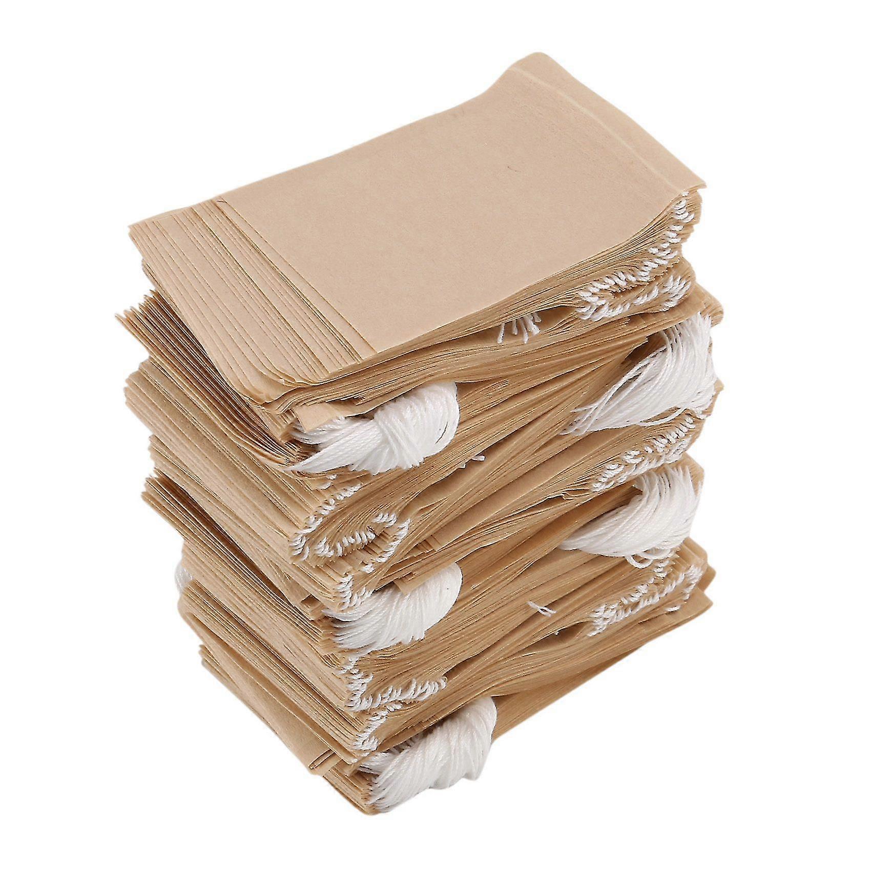500 Stück Teefilterbeutel, Teebeutel Mit Schnur Für Losen Tee, (