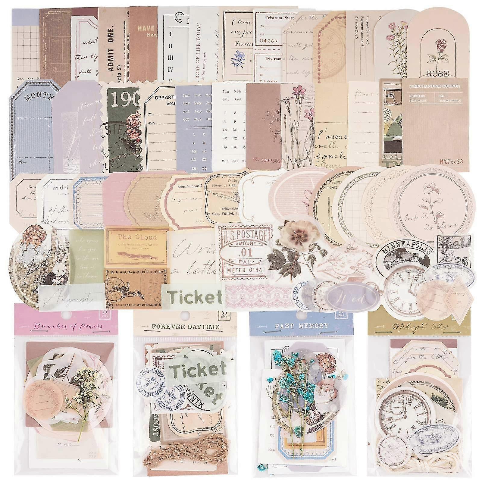 120 Stück Scrap Washi Sticker Rat Sticker Plr Sticker – Für Sc