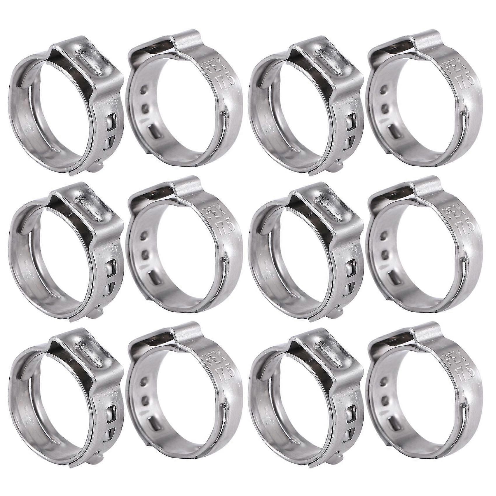 100 Stück Crimpzange Schlauchklemmen 1/2 Zoll Edelstahl Armaturen Crimpringe Crimpzange Cri