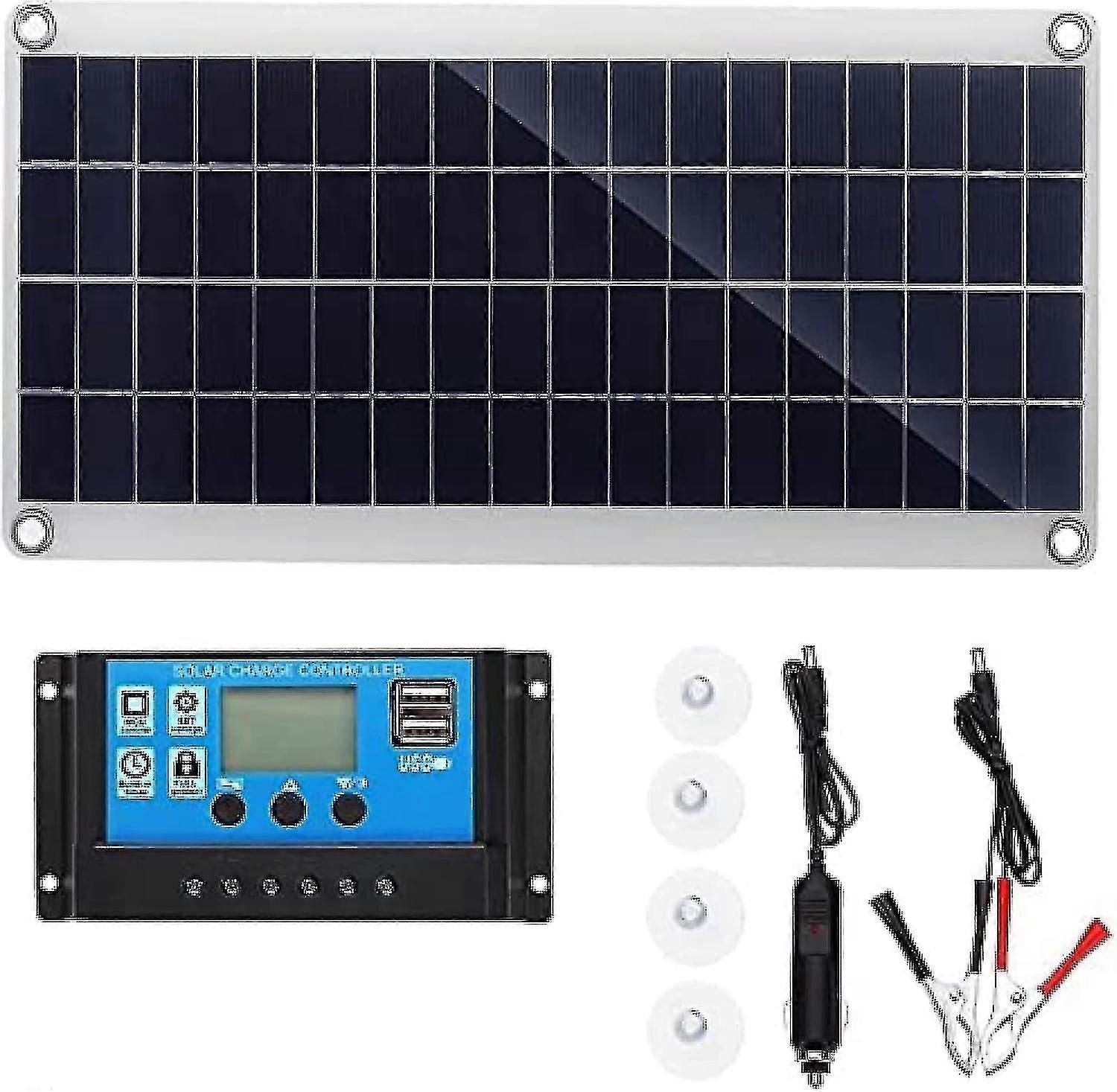 300-w-12-v-solarpanel-kit, 300-watt-12-volt-batterieladegerät, Netzunabhängiges System Mit 10-a-60-a-11-controller