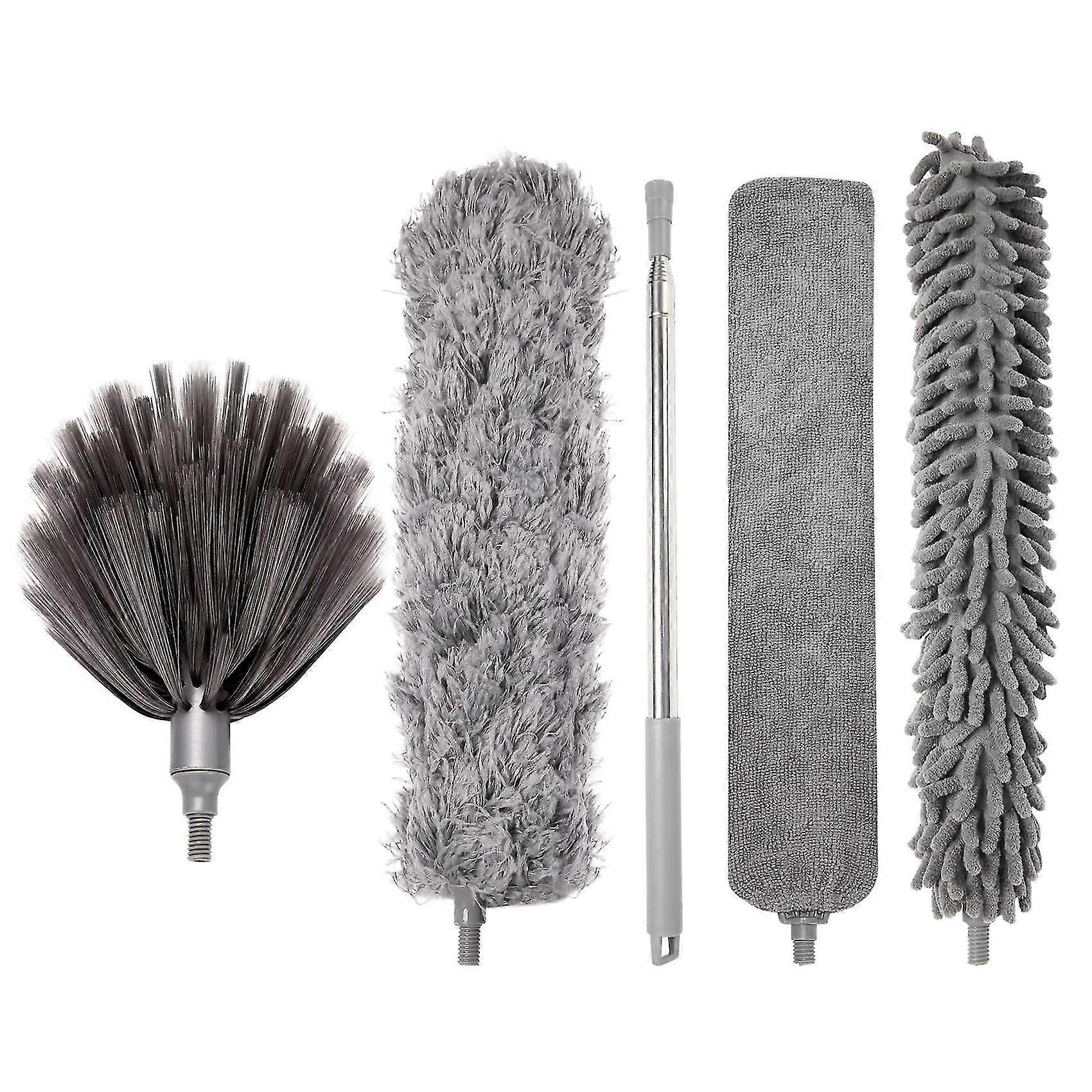 Mikrofaser-staubwedel Mit Edelstahlverlängerung, Waschbarer Staubwedel Zum Reinigen Von Deckenventilatoren,blin