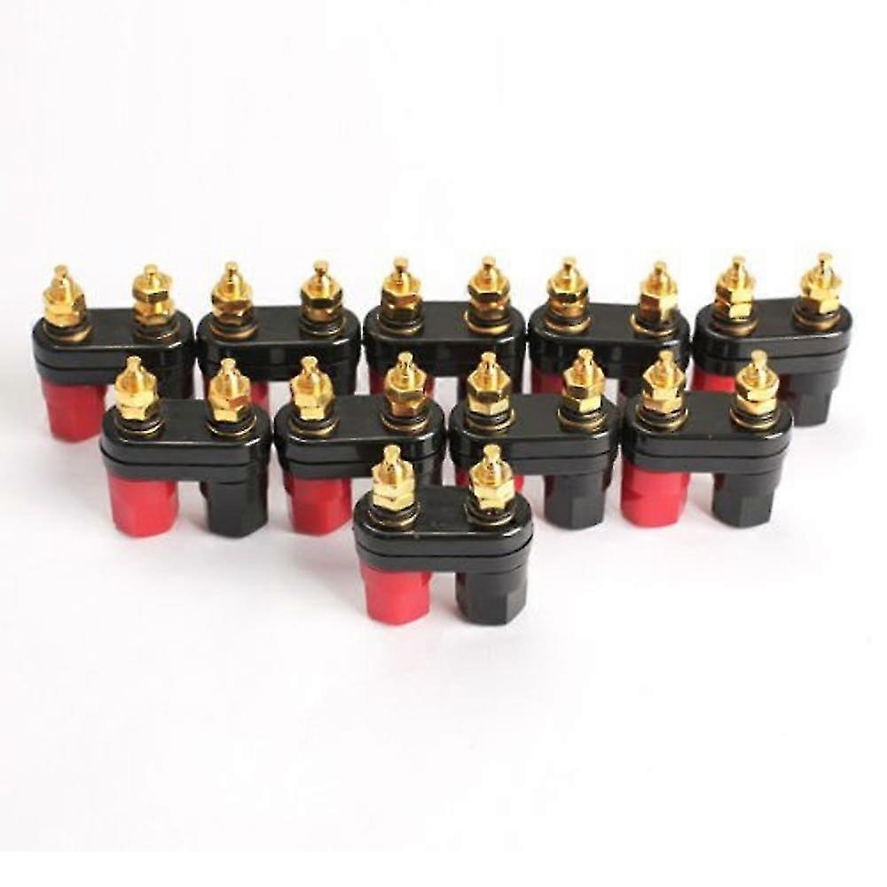 10 Stück Terminal Binding Post Verstärker 2-wege-bananenstecker-buchse