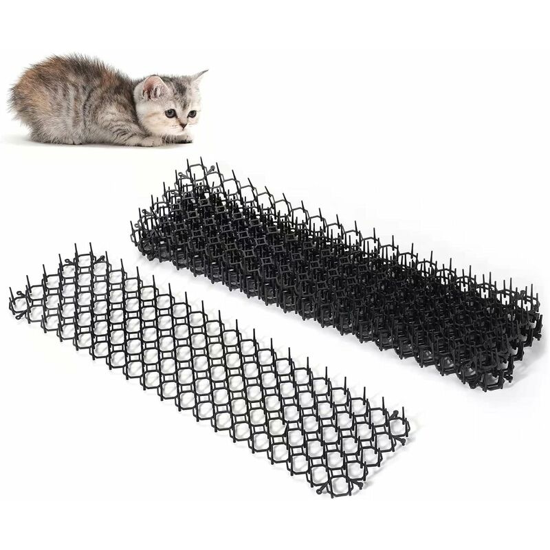Anti-katze Mit Spikes, Set Aus Verbrühschutz-katzenmatten Mit Spikes, 45x33 Cm Outdoor Katzenabwehrmatte Anti-katzen-spike, Dornengitter Anti-hundematte Für Gartenzaun