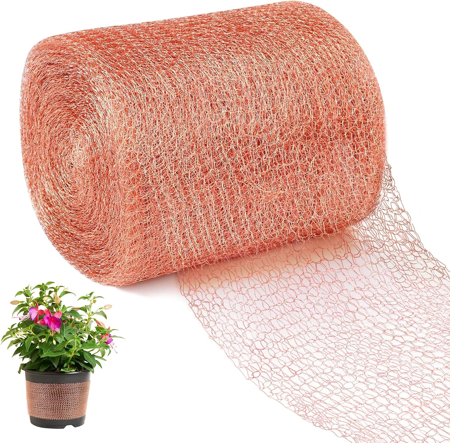 Schneckennetz, Schneckenschutz-kupferband, Doppellagiges Schneckenschutz-kupferbandnetz, Schneckenschutzbarriere Zum Schutz Des Gartens, 12,7 Cm X 12 M
