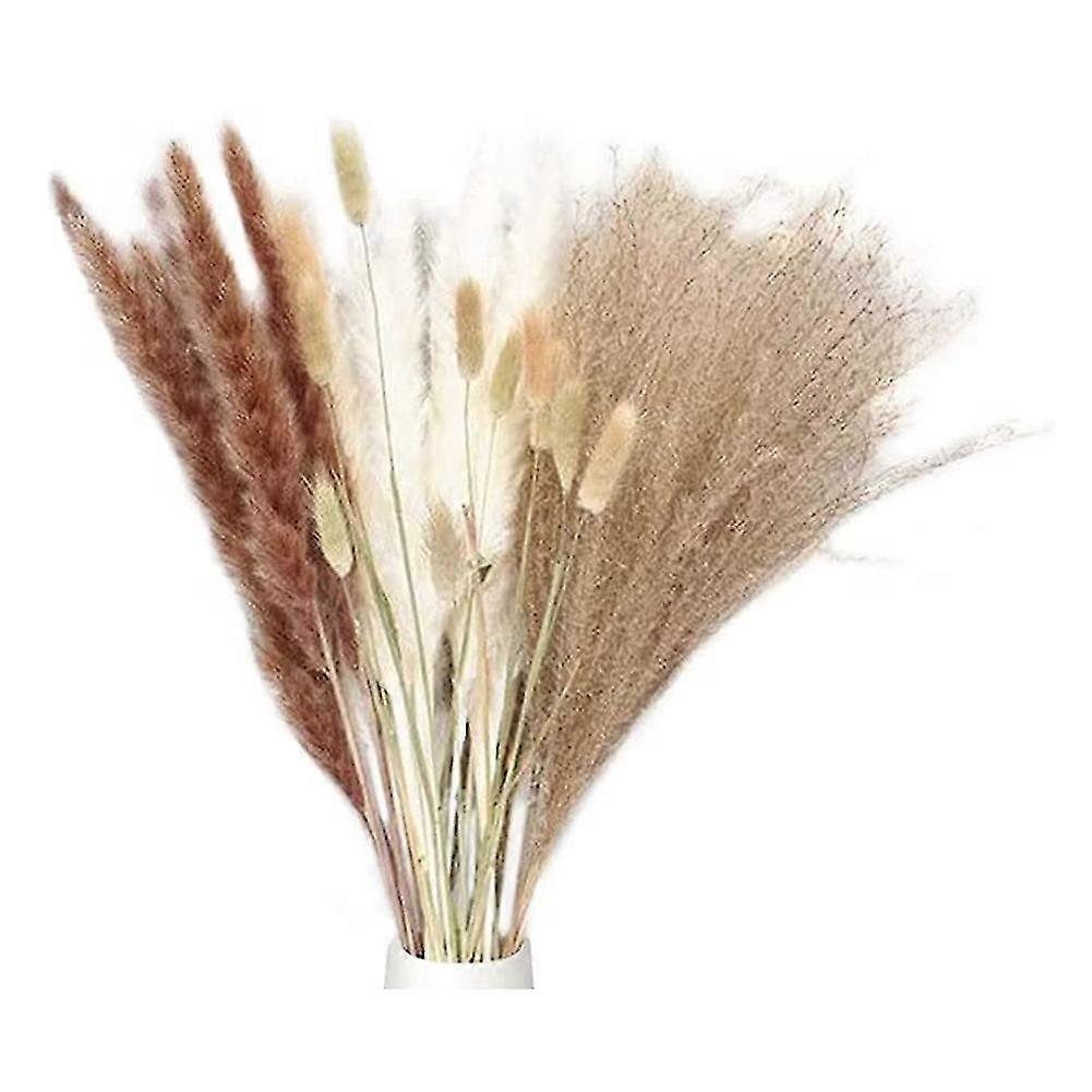 40 Stück 45,7 Cm Große Natürliche Getrocknete Pampasgras-pflanzen, Blumenstrauß, Böhmische Pampasgras-vasen-dekoration, Heimdekoration