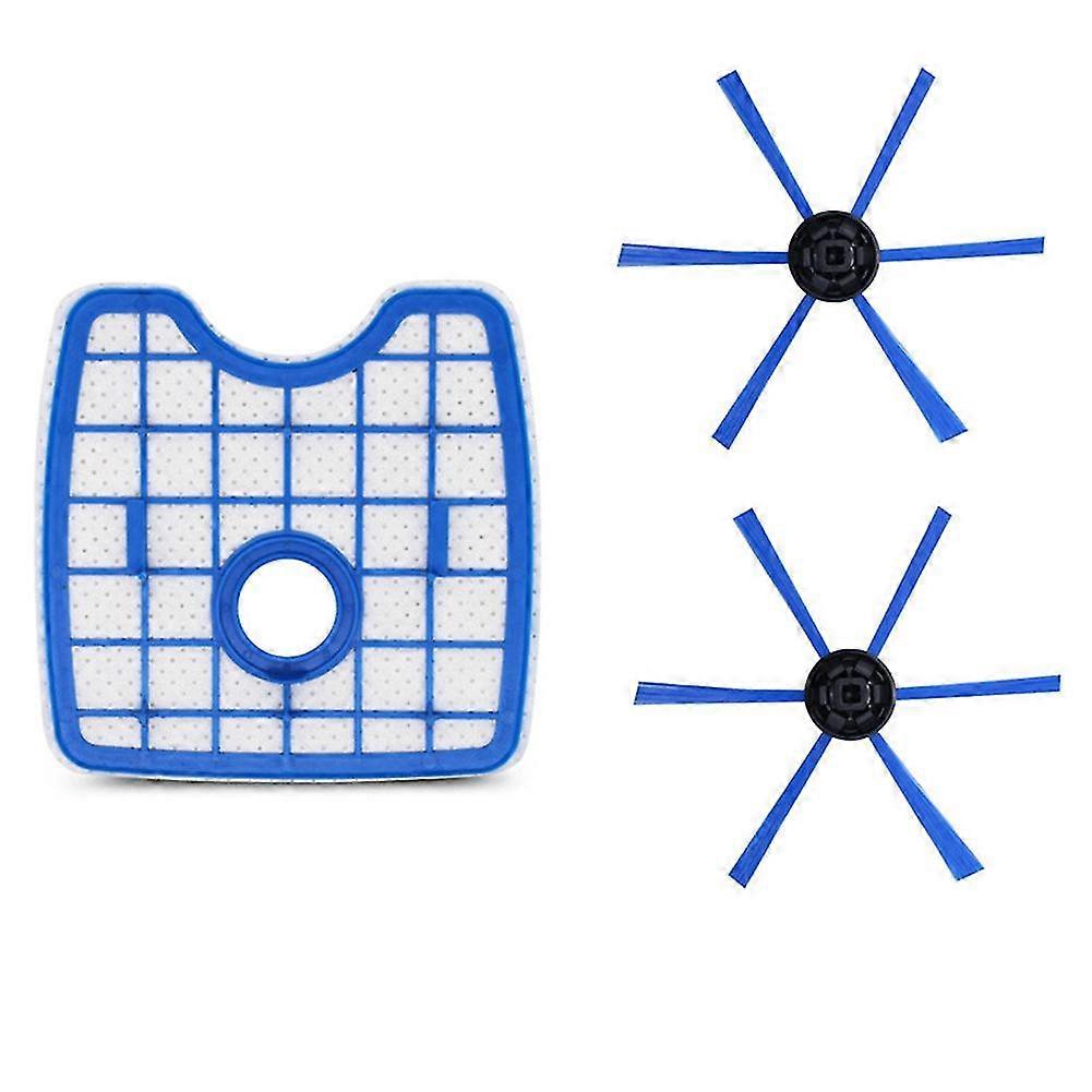 Staubsauger 1 Filtersieb + 2 Rundbürsten Für Roboter Fc8820 Fc8810 Fc8066 Kehrroboter Zubehör