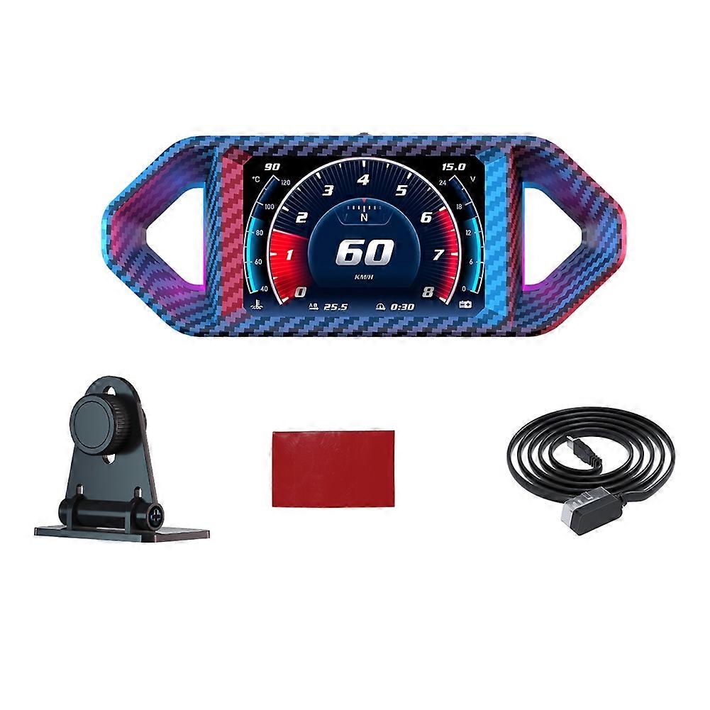 P26 Obd Gps Auto-hud-tachometer Mit Neigungsmesser-höhenanzeige Und Mehrsprachigem Dashboard