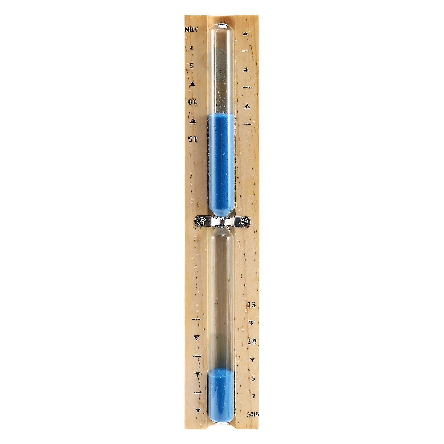 15-minuten-timer, Sauna-sanduhr, Drehbare Wand, Sand, Countdown-uhr, 15 Minuten (blau)