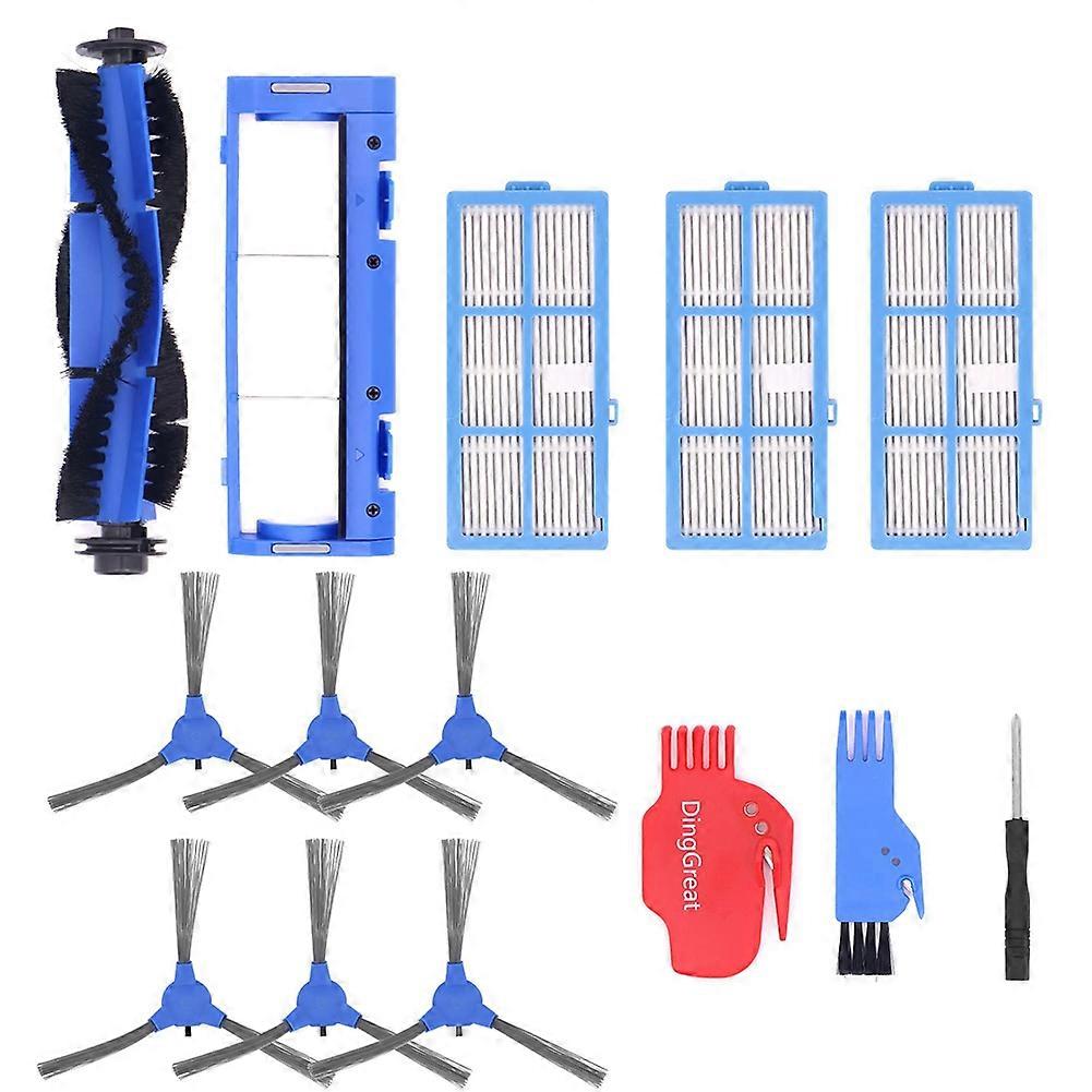 Ersatzteilset Für Bagotte Bg600 Roboterstaubsauger: 1 Hauptbürste, 1 Rotierender Bürstenschutz, 6 Seitenbürsten, 3 Filter