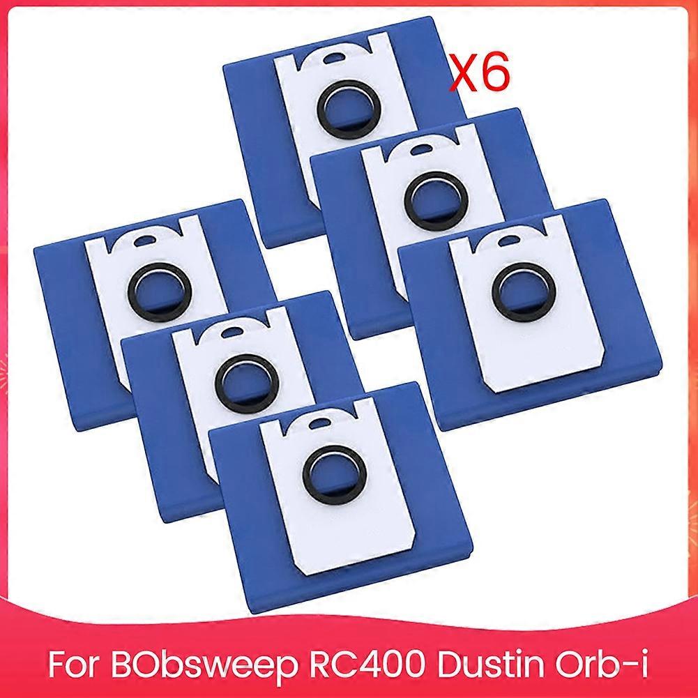 6er-pack Ersatzstaubbeutel Mit Großem Fassungsvermögen Für Die Roboterstaubsauger Bobsweep Rc400 Dustin Und Orb-i.