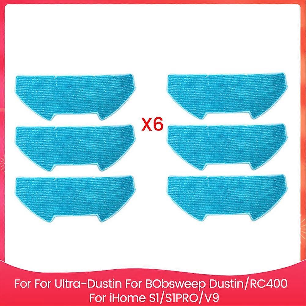 Packung Mit 6 Reinigungstüchern Für Ultravision, Ultra-dustin, Bobsweep Dustin/rc400 Und Ihome S1/s1pro/v9 Mopps (ersatzteile)