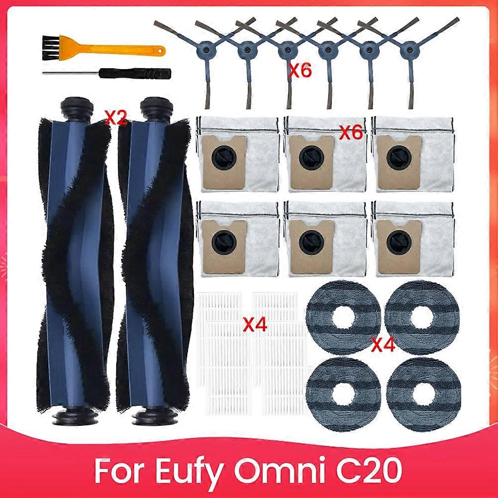 Eufy Omni C20 Roboter-staubsauger-zubehörset: Seitenhauptbürste, Hepa-filter, Reinigungstuch, Staubbeutel, Ersatzteile