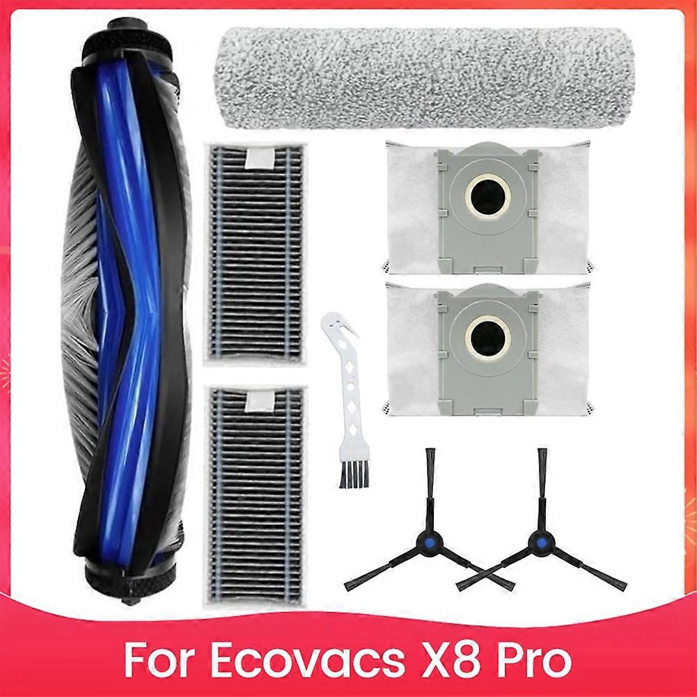 Ersatzteile Für Ecovacs X8 Pro Und Omni Roboterstaubsauger: Hauptseitenbürste, Hepa-filter, Staubbeutel