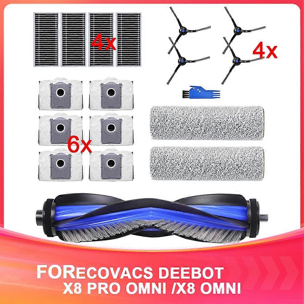 Ecovacs Deebot X8 Pro Omni / X8 Omni Staubsaugerzubehör: Hauptbürste, Tücher, Seitenbürsten, Filter, Staubbeutel