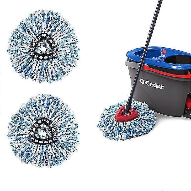 2 Stück Mit Ersatzkopf Für O-cedar Easy Wring Triangular Mop