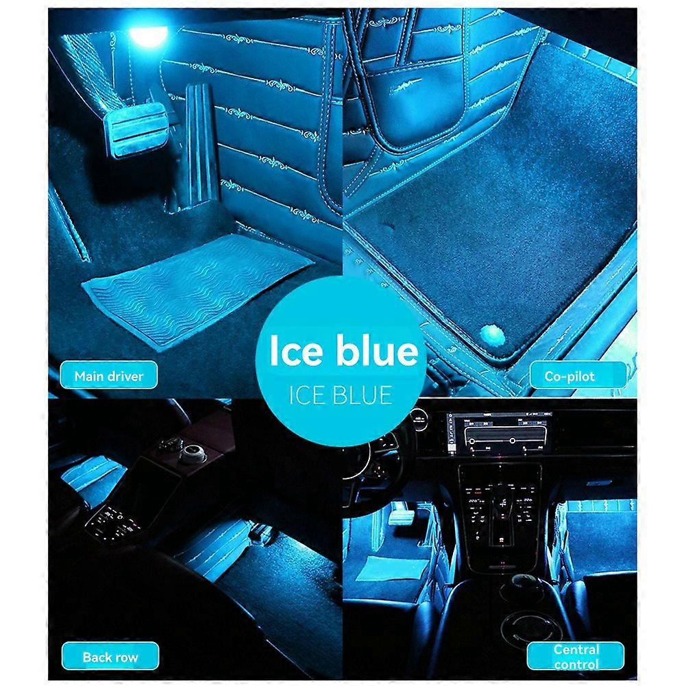Universal Auto Licht Atmosphäre Lichter Usb Refit Licht 4 Stücke Led Dekorative Licht Fuß Lichter Innen Umgebungs Lampe D