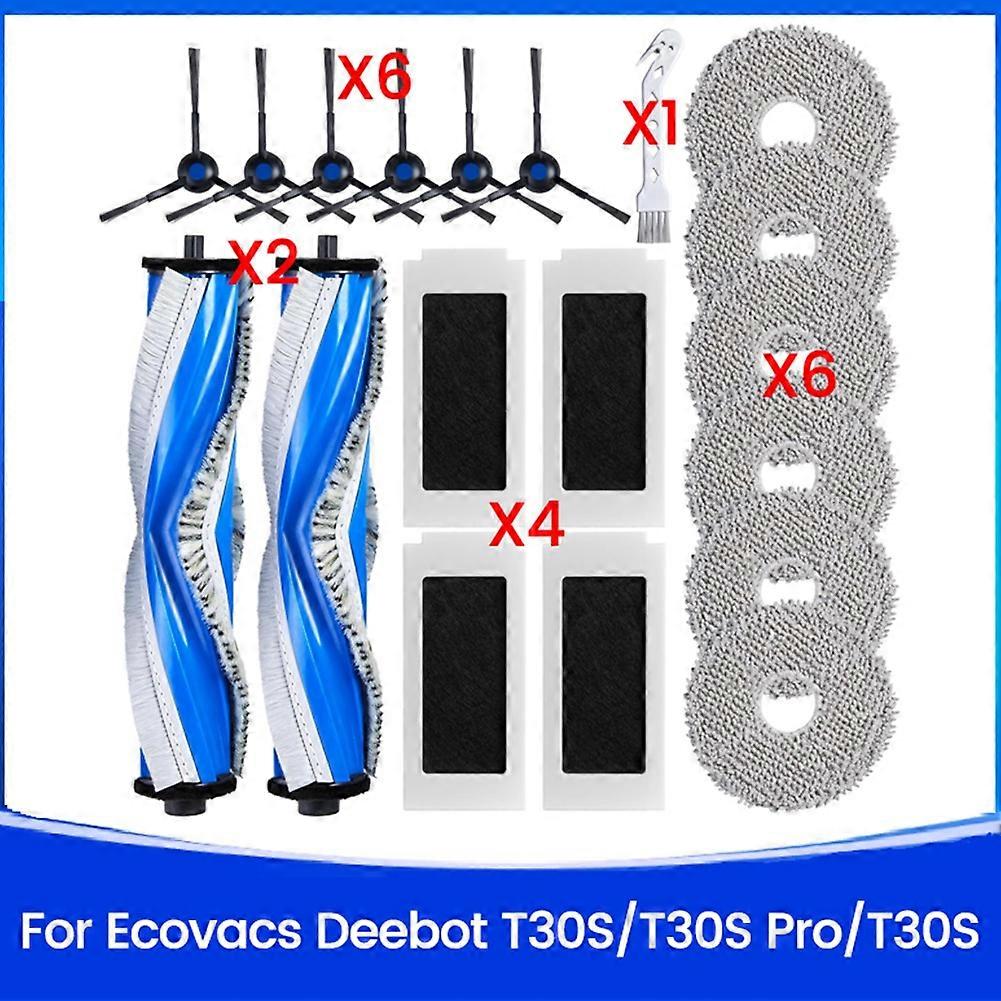 Ecovacs Deebot T30s/t30s Pro/t30s Ai Roboter-staubsauger-ersatzteile: Hauptseitenbürste, Hepa-filter Und Reinigungstuch.