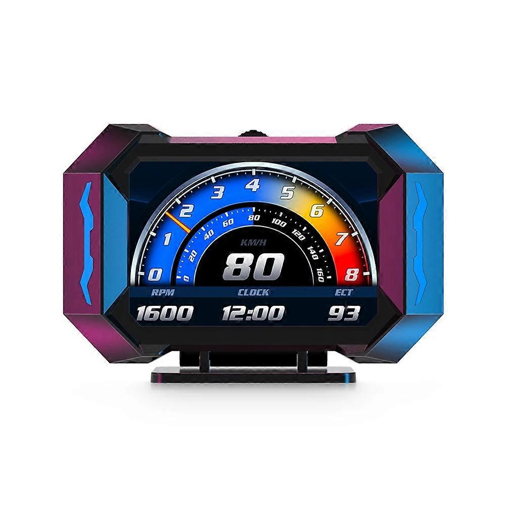 Auto Lcd Obd2 Hud Head Up Display Digital Auto Tacho Projektor Off Road Hang Meter Inclinometro Wasser Temp Gauge