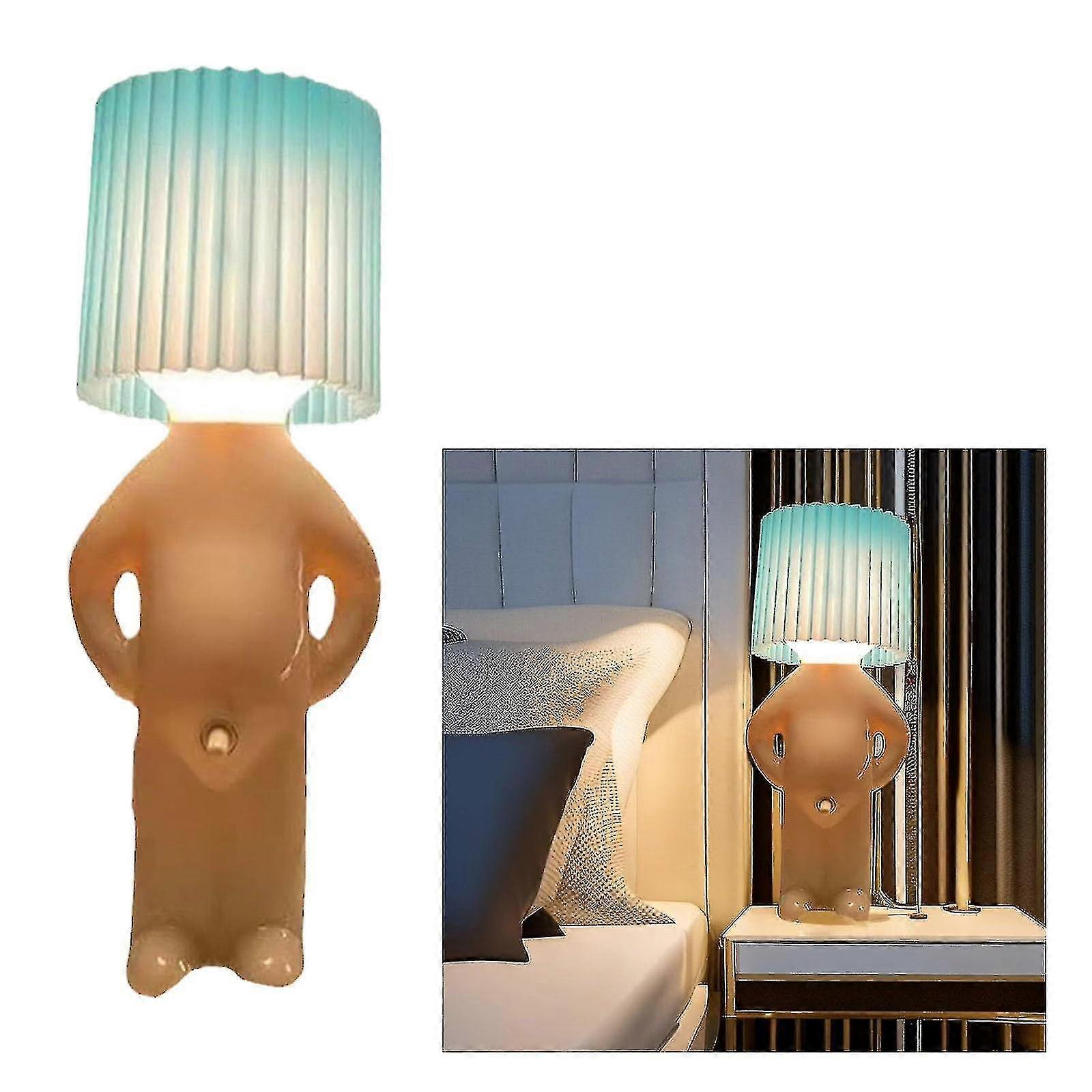 Neue 3d-lampe „schüchterner Mann“ – Lustig, Eine Kreative Lampe Für Einen Schüchternen Kleinen Mann – Der Stil Eines Kleinen Jungen