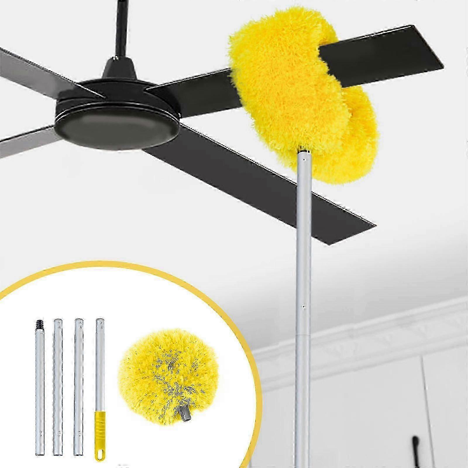 2025 Neuer Deckenventilator-staubwedel, Zum Reinigen, Mikrofaser-staubwedel Mit 47-zoll-verlängerungsstange, Staubwedel Zum Reinigen Von Deckenventilator, Hoher Decke, Ofen