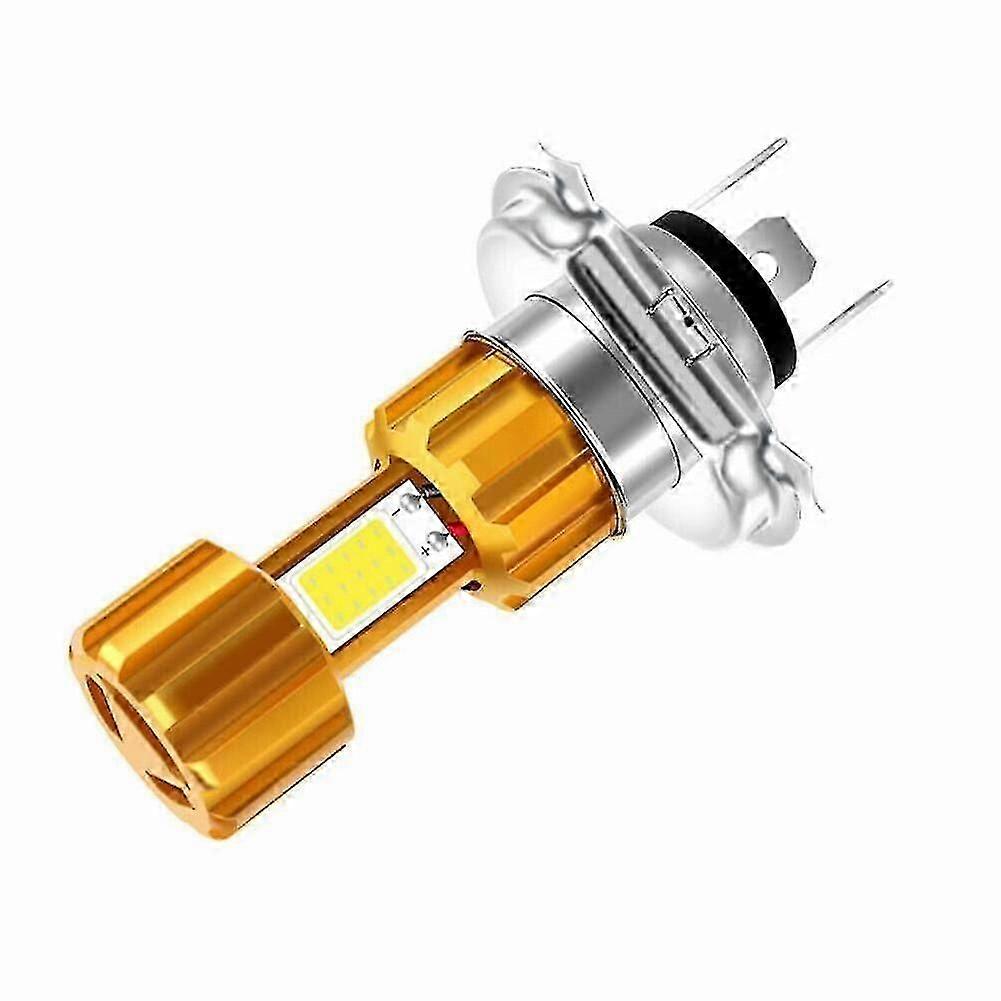 Für Motorrad-h4-led-fern-/abblendlicht-frontlampe, 6500 K, Hellweißer Scheinwerfer.(gelb) (1 Stück)